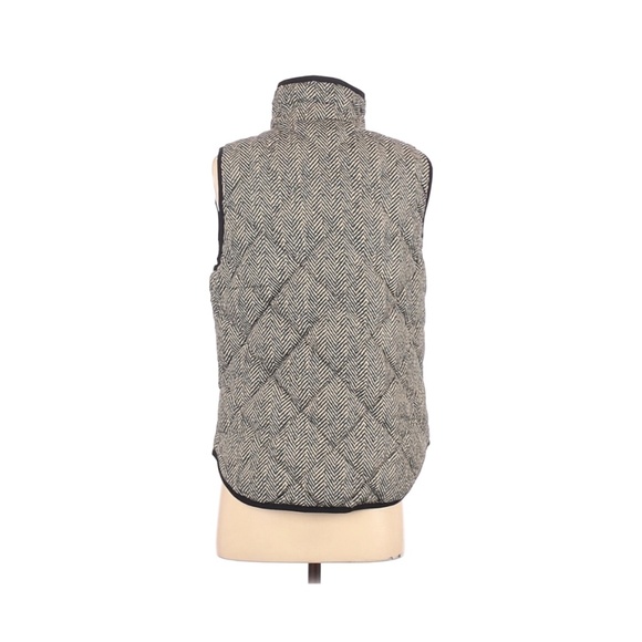 J.Crew Factory Quilted Herringbone Puffer Vest - Picture 2 of 2